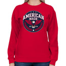 American Made 1776 Eagle Emblem Women's Sweatshirt