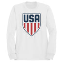 USA Shield Red Blue American Emblem Women's Sweatshirt