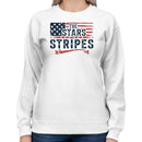 Stars and Stripes American Flag Women's Sweatshirt