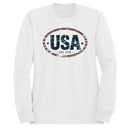 USA Est. 1776 Vintage Oval Patriotic Women's Sweatshirt