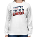 United States of America Distressed Women's Sweatshirt