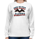 God Bless America Patriotic Eagle Women's Sweatshirt