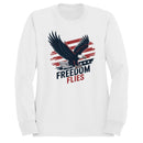 Freedom Flies Patriotic Bald Eagle Women's Sweatshirt