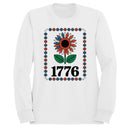 Patriotic Sunflower 1776 Floral Art Women's Sweatshirt
