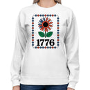 Patriotic Sunflower 1776 Floral Art Women's Sweatshirt