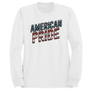 American Pride Distressed Flag Graphic Women's Sweatshirt