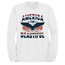 America the Beautiful Eagle Vintage Women's Sweatshirt