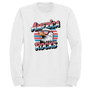 America Rocks Eagle Sunglasses Retro Women's Sweatshirt