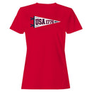 USA 1776 Patriotic Pennant Women's T-shirt
