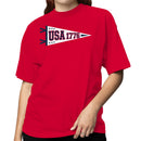 USA 1776 Patriotic Pennant Women's T-shirt