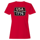 USA EST 1776 Vintage Patriotic Women's T-shirt