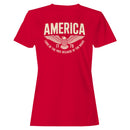 America Land of the Free 1776 Eagle Women's T-shirt