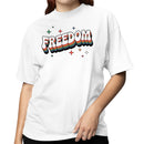 Retro Freedom Groovy Rainbow Women's T-shirt