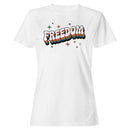 Retro Freedom Groovy Rainbow Women's T-shirt