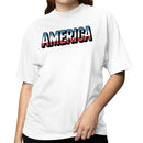 America Proud Distressed Bold Design Women's T-shirt