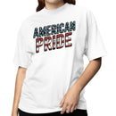 American Pride Distressed Flag Graphic Women's T-shirt