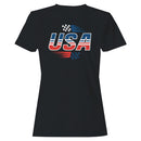 USA Racing Flag Speed Graphic Women's T-shirt