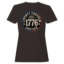 Liberty Freedom Justice EST 1776 Vintage Women's T-shirt