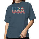 USA Distressed American Flag Women's T-shirt
