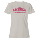 America the Beautiful Patriotic Stars Women's T-shirt