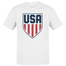 USA Shield Red Blue American Emblem Men's T-shirt