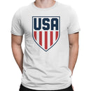 USA Shield Red Blue American Emblem Men's T-shirt