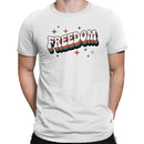 Retro Freedom Groovy Rainbow Men's T-shirt