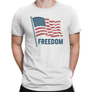 Distressed American Flag Freedom Men's T-shirt