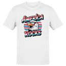 America Rocks Eagle Sunglasses Retro Men's T-shirt
