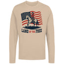 Land of the Free Cowboy Patriotic Women's Long Sleeve