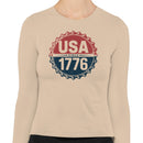 USA Since 1776 Vintage Patriotic Women's Long Sleeve
