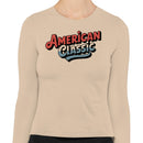 American Classic Retro Typography Women's Long Sleeve