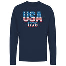 USA 1776 Patriotic American Flag Women's Long Sleeve