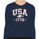 USA 1776 Patriotic Eagle Women's Long Sleeve Shirt