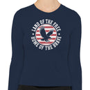 Land of the Free Brave Eagle Women's Long Sleeve