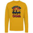 Born in the USA Retro Desert Sunset Men's Long Sleeve