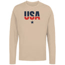 USA Bold Typography Star Men's Long Sleeve T-Shirt