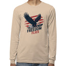 Freedom Flies Patriotic Bald Eagle Men's Long Sleeve
