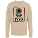Patriotic Sunflower 1776 Floral Men's Long Sleeve T-Shirt