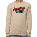 American Classic Retro Typography Men's Long Sleeve