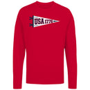 USA 1776 Patriotic Pennant Women's Long Sleeve Shirt