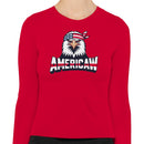Americaw Patriotic Eagle Bandana Art Women's Long Sleeve