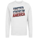 United States of America Distressed Women's Long Sleeve