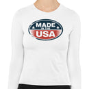 Vintage Made in USA Badge Women's Long Sleeve Shirt