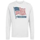 Distressed American Flag Freedom Women's Long Sleeve