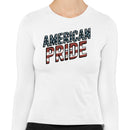 American Pride Distressed Flag Women's Long Sleeve