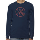 USA EST 1776 Patriotic Vintage Men's Long Sleeve