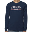 Freedom EST. 1776 Patriotic Men's Long Sleeve Shirt