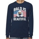 Bald Is Beautiful American Eagle Pride Men's Long Sleeve