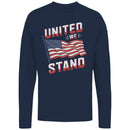 United We Stand American Flag Art Men's Long Sleeve